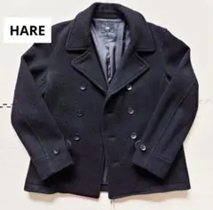 【最終値下げ】HARE ブラック ピーコート Lサイズ