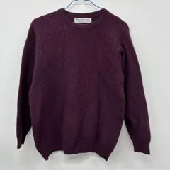 Burberry ラムウール　ニット　赤紫　サイズ38 さ8
