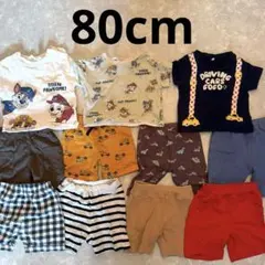 80cm 男の子 夏服 半袖Tシャツ 半パン 11点まとめ売り