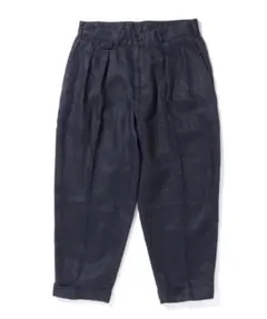 BEAMS PLUS + 2タックパンツ　リネン　ネイビー　L 2プリーツのサムネイル
