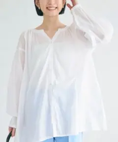 coca ビッグガーゼシャツ　長袖シャツ