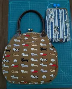 【まりこさま専用】がま口マルチポーチ　＆あおりプチバッグセット