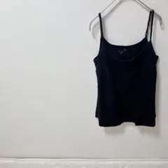 美品✨キャミソール 【フリー】　 ブラック　細ストラップ　シンプル　おしゃれ