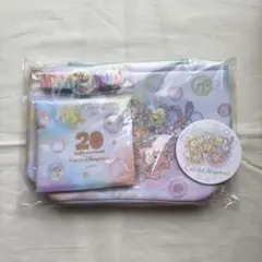 ダッフィー&フレンズ　スーベニア　 コースター　カラフルハピネス20周年