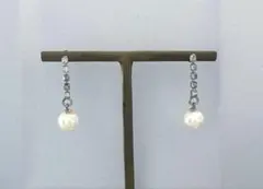 ヴィンテージ　スワロフスキーとパールのピアス