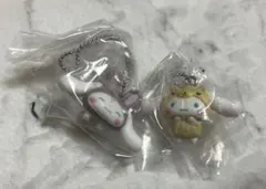 シナモロール　ラテいろあにまるマスコット　シナモン　カプセルトイ