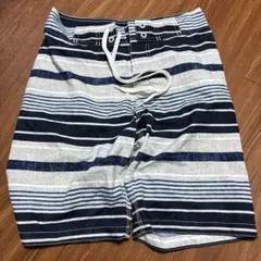 ストライプデザイン 水着 ネイビー ホワイト