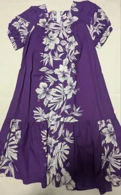 ROYAL CREATIONS HAWAII ハイビスカス柄 フラドレス 紫
