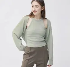 GU レディース　2ピースボレロカーディガンのサムネイル