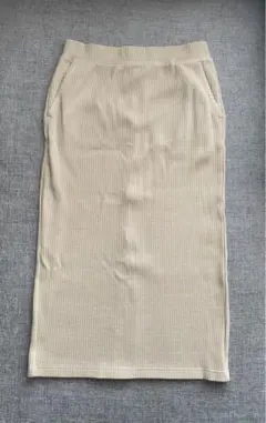 UNIQLO リブスカート Sサイズ　ベージュ