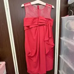 A2.Diagram グレースコンチネンタル フロントリボンドレス レッド 36