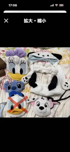 ディズニーキャラクター カチューシャ ぬいぐるみ