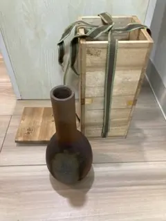松園 陶器製円筒形花瓶 木箱付き - メルカリ