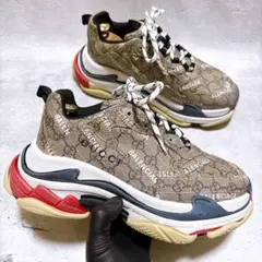 美品 GUCCI× BALENCIAGA Triple S メンズスニーカーのサムネイル