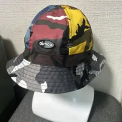 ★試着のみ美品★ nike air カモフラ　ハット　バケハ　リバーシブル