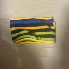 処分予定カラフルストライプ ネックウォーマー