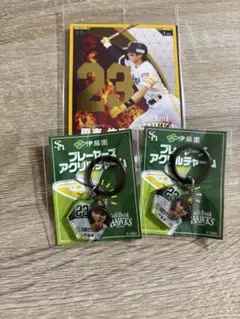 福岡ソフトバンクホークス　プレーヤーズ　アクリルチャーム　伊藤園　　周東