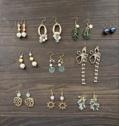 【10点セット】大人可愛いピアスまとめ売り｜コレクション整理・断捨離