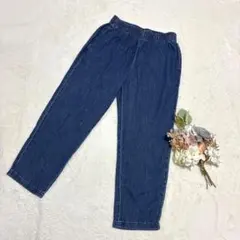 【ジーユー】GU メンズ デニムシェフパンツ ブルー L