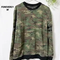 FOREVER21 【M】迷彩スウェットカモフラ 切替デザイン Y2K メンズ