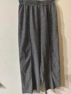 チェック柄カジュアルパンツ