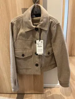 2025年最新】ZARA 着丈：ショート レディース ピーコート