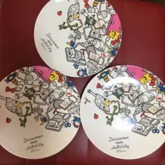 ドラえもん×ハローキティちゃんコラボ メラミンプレート 3枚セット！サンリオ