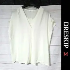 ♥️ DRESKIP ♥️ 半袖ブラウス 半袖トップス フレンチ袖のサムネイル