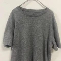 アメリカンイーグル 霜降り Tシャツ クルーネック 半袖 無地 S 灰 綿