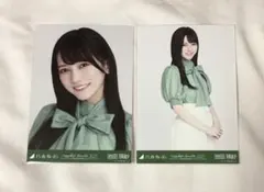 乃木坂46 池田瑛紗 生写真 緑×白コーデ