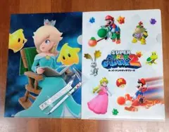 一番くじスーパーマリオボールペン＆非売品特典クリアファイル2枚セット