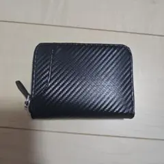 メンズ ミニ財布 小銭入れ カーボンレザー コインケース カード入れ