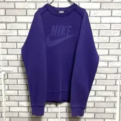 セール《美品》NIKE☆ナイキ スウェット トレーナー センターロゴ 紫 L