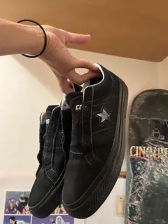 CONS onestar pro ブラック スニーカー 塗装