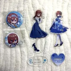 五等分の花嫁 中野三玖 アクリルスタンド 缶バッジ