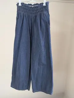GU デニム ワイドパンツ 150サイズ