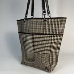 未使用級 LAUREN RALPH LAUREN トートバッグ 千鳥柄