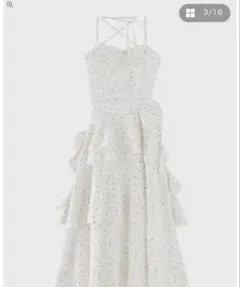 エムミーエメ Lame chiffon ribbon slit onepiece - メルカリ