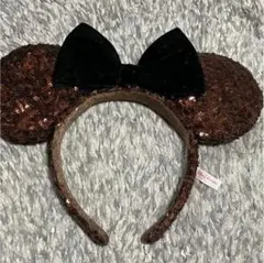 ミニーちゃん ディズニーカチューシャ スパンコール