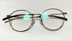 JINS ゴールドラウンドフレームメガネ