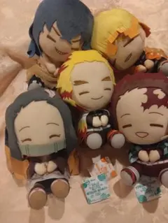 鬼滅の刃★ぬいぐるみセット★でっかいぽふっとぬいぐるみ