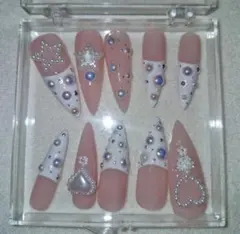 韓国スタイル ネイルチップ セット♡