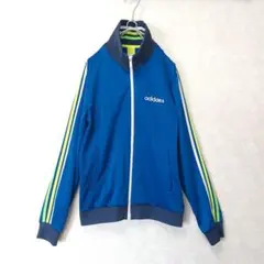 【Y2K】オーバーサイズ adidasトラックジャケット あのちゃんブルー 刺繍