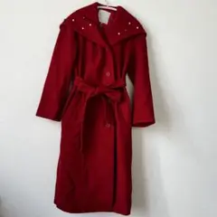 新品　Chesty チェスティ フード　ロングコート　赤　パールのサムネイル