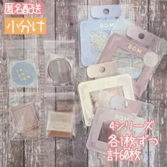 匿名配送 BGM フレークシール 小分け 計60枚 即日発送