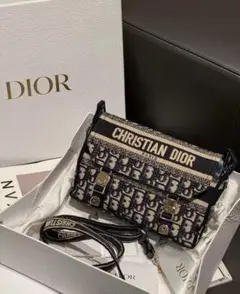 Christian Dior ショルダーバッグ ベージュとブラック