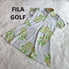 FILA GOLF パイナップルプリント ゴルフワンピース M