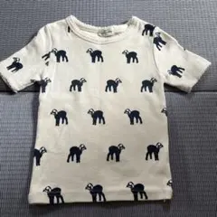 monmimi 黒ヤギ柄 Tシャツ Mサイズのサムネイル