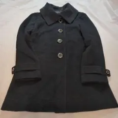 CECIL McBEE 黒いウールコート SサイズからMサイズ