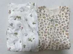 カバーオール　2枚セット　女の子　ベビー　春